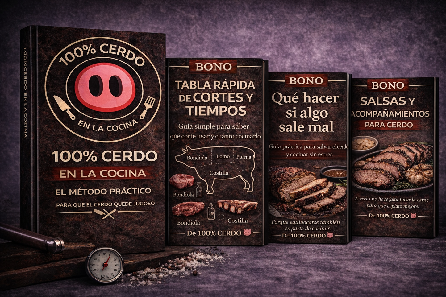 COMO COCINAR CERDO SIN ARRUINARLO + 3 BONOS EXCLUSIVOS